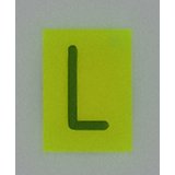 L Zeichen, 7,5 mm Schrifthhe, Buchstabenschablonen/Bleizeichen